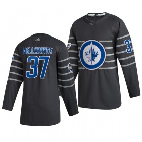 Winnipeg Jets Trikot Connor Hellebuyck 37 Grau 2020 NHL All-Star Adidas Authentic - Herren